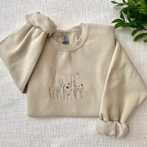 Wildflower Embroidered Crewneck Sweatshirt